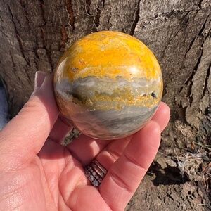 Bumblebee  (3) Jasper sphere | crystal